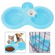 thumbnail image 3 of Hanging Double Pet Bowl Cat Dog Puppy Food Water Feeder for Cage Small Size (Blue), 3 of 3