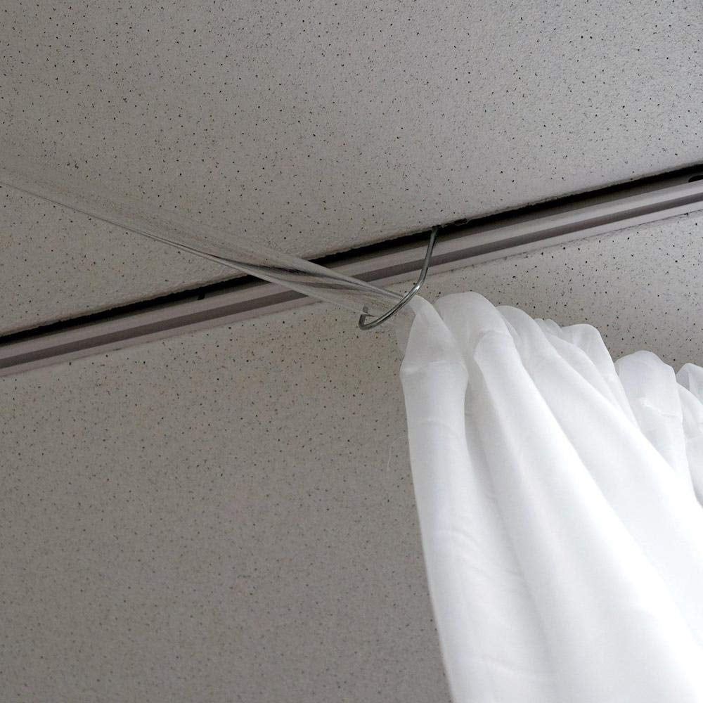AK TRADING CO. 120" Wide (10Ft Wide) Voile Ceiling Drapes Sheer Curtain Panels with 4" Pocket for Wedding Venues, Banquet Halls, Corporate Events & Photobooth - White, 10 ft x 40 ft