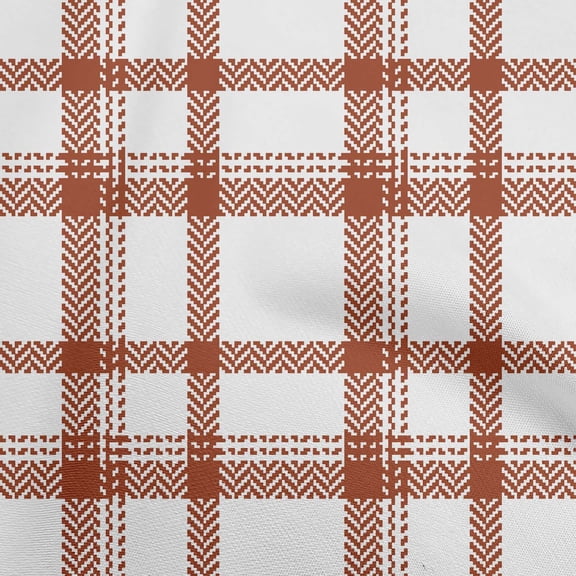 oneOone Velvet Brown Fabric Tartan Craft Projects Decor Fabric Printed By The Yard 58 Inch Wide-4972
