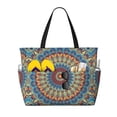 thumbnail image 1 of Fotbe Round Mandala Bolsa de Viaje para Playa - Resistente al Agua, Bolsa Tote de Gran Capacidad y Ligera con 7 Bolsillos para Mujeres y Hombres, 1 of 7