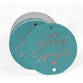 thumbnail image 2 of Inkdotpot Real Rose Gold Foil Let Love Sparkle Wedding Tags Favor Hang Paper Tags 100 Pieces, 2 of 7