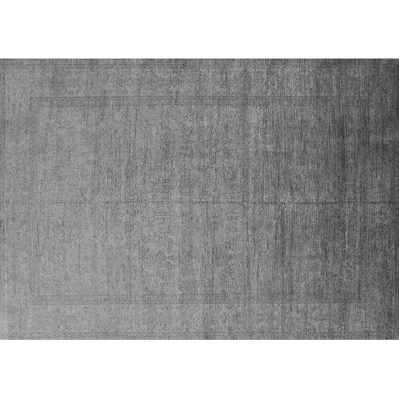 Ahgly Company Indoor Rectangle Oriental Gray Industrial Area Rugs, 6' x 9'