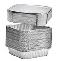 Moldes cuadrados desechables de aluminio para tartas (10 uni