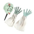 thumbnail image 4 of Zombie Face Arm Stakes Vivid Lifelike Green Zombie Stakes Props Halloween Scary Props Halloween Decorations, 4 of 21