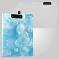 thumbnail image 2 of Transparent Bubbles Foldable Binder Folder Clipboard with Pen Slot Double Clips A4 Size File Storage, 2 of 8