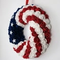 thumbnail image 5 of Idyllic Decorative Foam Patriotic Artificial Wreaths, Blue, 1, 5 of 6