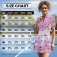thumbnail image 4 of Psesaysky Christmas Tennis Dresses for Women Zip up Golf Skater Workout Athletic Dresses with Built in Shorts&2 Pockets Holiday Party A Line Short Sleeve Sundress,Colorful Lights, 4 of 7