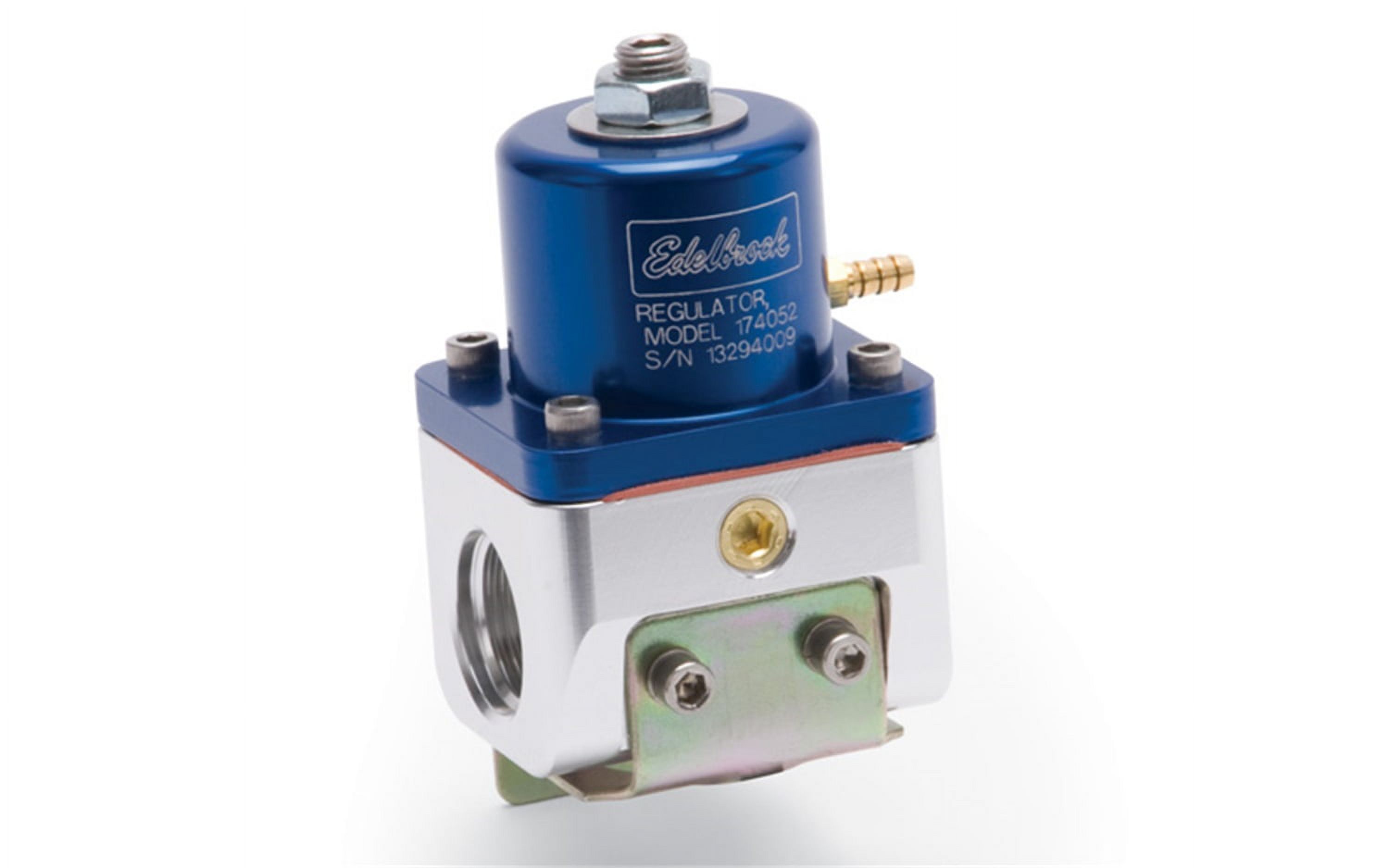 Edelbrock Adjustable Bypass Fuel Pressure Regulator Automotive Specialty Parts, Anodized Blue
