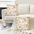 thumbnail image 6 of Fall Pillow Covers 20x20 Inch Set of 2 Blue Pumpkin and Orange Maple Leaf Throw Pillow Covers Fall Autumn Indoor Outdoor Decorative Pillow Case Thanksgiving Harvest Farmhouse Couch Sofa Decoration, 6 of 6