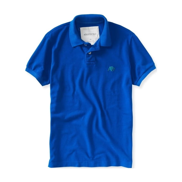 Aeropostale - Polo de rugby para hombre A87 SS, azul, pequeño Aeropostale polo, rugbi