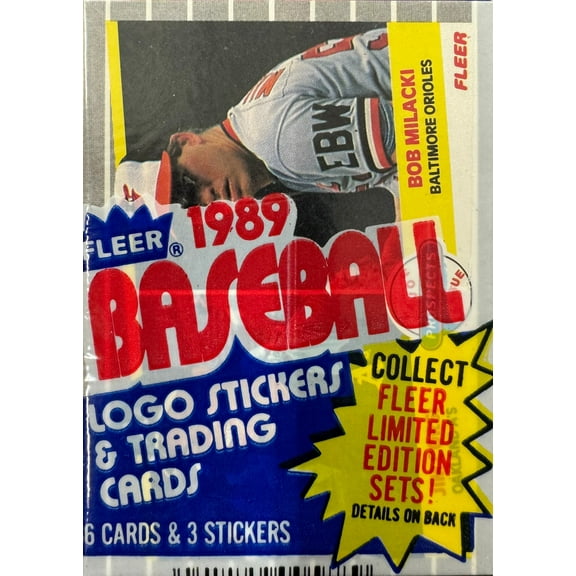 1989 Fleer Baseball Cello Pack