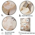 thumbnail image 3 of Designart "Blissful Beige Peony Fragrance VI" Peonies Floater Framed Canvas Prints, 3 of 5