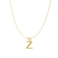 thumbnail image 1 of Precious Stars 14K Goldplated Sterling Silver Polished "Z" Charm With Goldfilled 1.5mm Cable Chain, 1 of 3