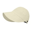 thumbnail image 4 of Risckoth Women's Ponytail Hat Wide Brim Foldable High UV Protection Hiking Beach Sun Cap, 4 of 8