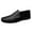 Black, variant on Men's Driving Moccasin Shoes Spring Autumn Flat Sole Slip-On Loafers All-Terrain Comfort Microfiber Leather Boat Deck Traction Business Casual Shoes Black