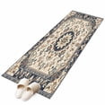 thumbnail image 2 of 2'x6' Rug Runners for Hallways Kitchen, Boho Navy Blue Brown Non Slip Entryway Beside Floor Carpet Runner, Southwestern Retro Geometric Washable Laundry Room Bedroom Throw Rugs Mat for Family Pet, 2 of 8