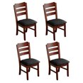 thumbnail image 4 of Fundas de asiento impermeables para sillas de comedor, fundas para asientos de cocina, fundas para sillas (4 piezas), 4 of 5
