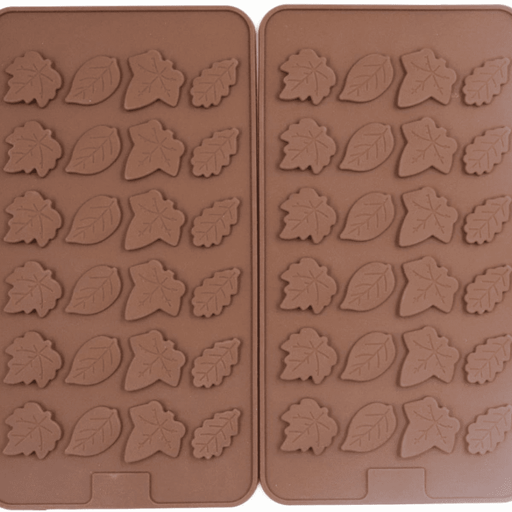 Da.Wa Moules à Savon Moule à Chocolat Forme De Feuille Avec 10 Cavités