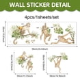 thumbnail image 3 of Adhesivos de pared con dibujos animados de monos, animales de la jungla, PVC, 30 x 90 cm, 3 of 3