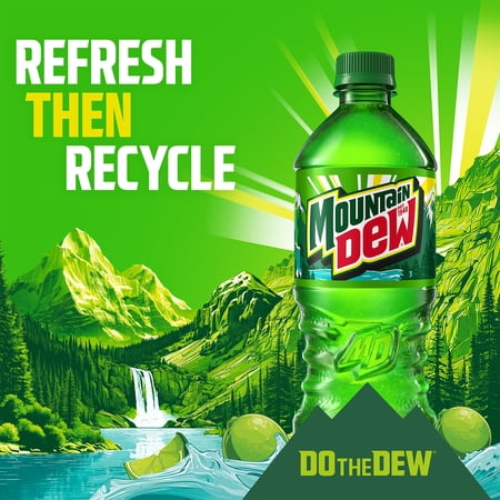 Diet Mountain Dew Citrus Soda Pop, 16.9 fl oz, 6 Pack Bottles