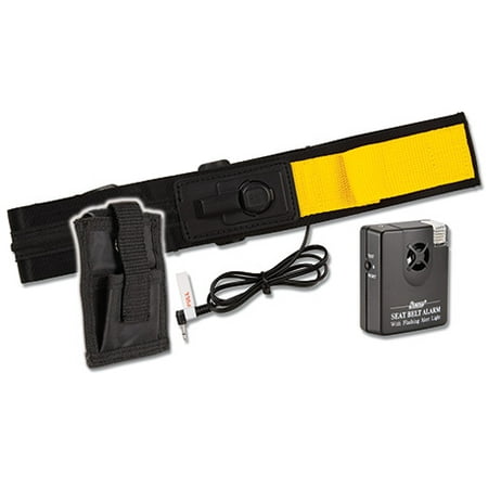 Secure Wheelchair Seat Belt Alarm Set for Fall Prevention / Management - Includes Quick Release Seat Belt, Alarm Monitor, Alarm Holder, and Batteries - One Year (Best Vibrating Alarm App)