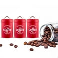 thumbnail image 6 of Coffee Container Wrought Strong Sealing Sugar Canister For Kitchen Red 1/ Coffee Storage Jar, 6 of 8