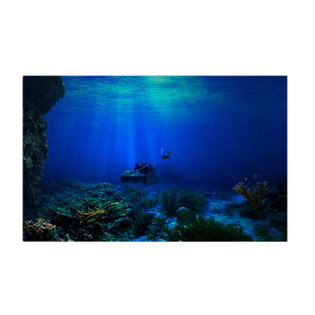 Fondo engomada del Acuario Zulema 3D decoración del papel Acuario Póster