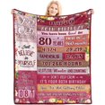 thumbnail image 1 of LHSHID 50th Birthday Gifts for Women Men Happy 50th Birthday Decorations Women Men 50 Year Old Gifts for Women 50th Birthday Gift Ideas for Him Husband Throw Blanket 60x80in, 1 of 6