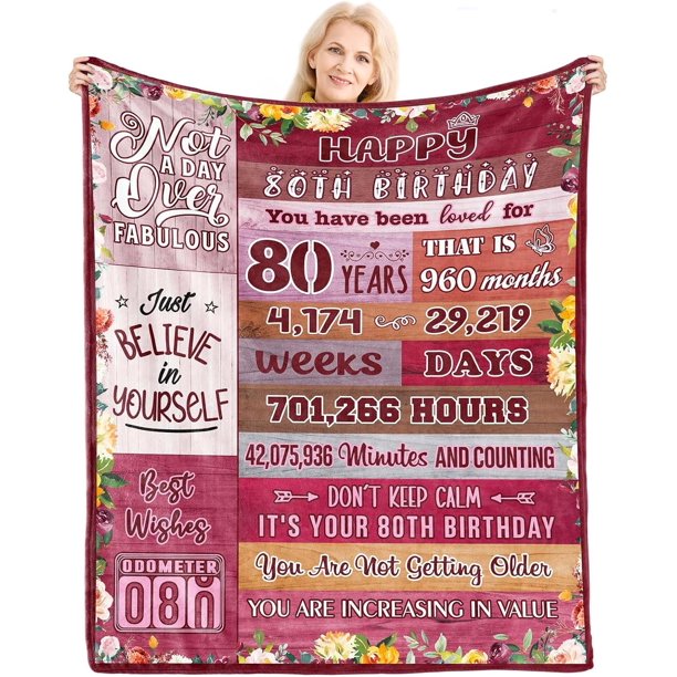 LHSHID Birthday Gifts Blanket Flannel Soft and Comfortable Anti static Bed Sofa Blanket 50x60in