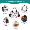 thumbnail image 3 of FORMRS Insulated Lunch Bag Unisex Large Capacity with Shoulder Strap, Santa Hats Pattern, 3 of 6
