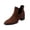 Coffee, variant on EKVAHL Women's Slip‑On Chelsea Ankle Boots, Low Heel Dress Booties, Casual Work Boots for Business Daily Blue