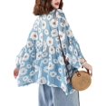 thumbnail image 2 of Women's V-neck chiffon blouse, casual loose-fitting top, 2 of 4