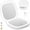 White, variant on huhao Lighted Makeup Mirror with Magnification,Rechargeable 1x/10x Travel Mirror,Portable Comapct Folding Mirror for Bag, Gift, Cyan