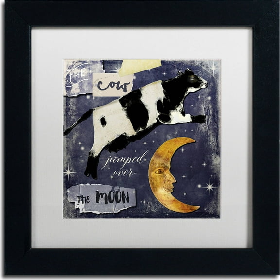 Trademark Fine Art "Childhood I" Canvas Art by Color Bakery, White Matte, Black Frame