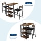 thumbnail image 5 of Juego de Comedor de 3 Piezas para Espacios Pequeños - Mesa de Bar Moderna Rectangular con 2 Taburetes, Estructura de Metal Resistente, Ideal para Apartamento, Cocina, Desayunador o Café en Casa, 5 of 8