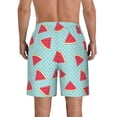 thumbnail image 3 of Kdxio Watermelon Pattern Mens Casual Shorts - Drawstring Summer Beach Sports Shorts for Men, 3 of 9