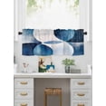thumbnail image 5 of Valances for Windows Abstract Stitching Rod Pocket Cafe Window Treatments Valance Curtains for Kitchen Bathroom Laundry Basement Windows 60"x18", 5 of 9