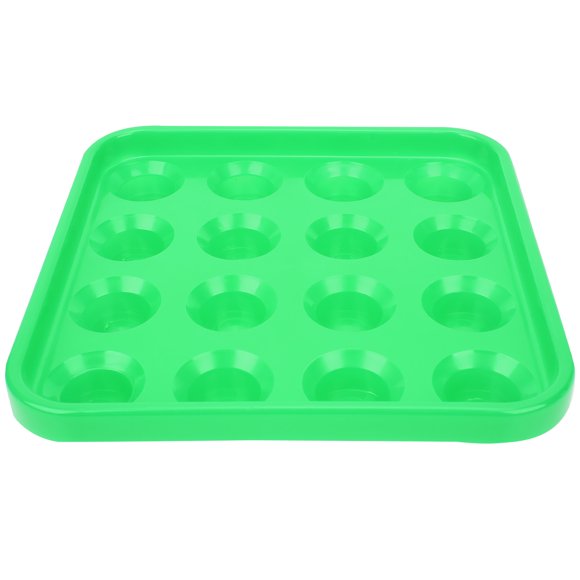 Domqga Snooker Ball Tray,Billiard Ball Tray,16 Holes Pool Snooker Billiard Ball Storage Holder Tray Billiards Supplies Accessories