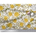 thumbnail image 3 of Soimoi Tissu en Viscose Chiffon Imprimé Feuilles & Roses au Mètre 42 Pouces de Large, 3 of 3