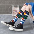 thumbnail image 7 of Knee High Socks for Women Colorado Flag Print Long Tube Sock Uniform Socks, 7 of 7