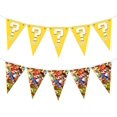 thumbnail image 2 of Pancarta de feliz cumpleaños de Super Mario, decoración para fiesta, banderín de Mario, guirnalda colgante para fiesta, bandera, recuerdo para niños, suministros para fiesta DIY, 2 of 4