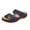 Dark Blue, variant on Low Heel Slippers for Women, Comfortable Embroidery Hollow Out Slide Shoes Platform