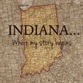 thumbnail image 2 of Carlson, Tina 20x20 White Modern Wood Framed Museum Art Print Titled - Story Indiana, 2 of 4