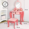 thumbnail image 2 of Tocador de Juguete Kids House Magic Star con espejo y Accesorios de madera, 2 of 7