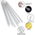 thumbnail image 2 of ZOELNIC LED Falling Rain Lights with 30cm 8 Tube 192 LEDs, Meteor Shower Light, Falling Rain Drop Lights, Icicle String Lights for Holiday Party Wedding Christmas Tree Decoration (Warm White,1Pack), 2 of 10