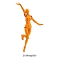 thumbnail image 3 of Injueey Muñeca Kun de cuerpo de estilo único, hecha a mano con articulaciones móviles para mano de obra artística, decoración elegante pinturas mujer naranja, 3 of 6