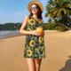 thumbnail image 3 of Fotbe Sunflowers Vestido de Verano sin Mangas para Mujer – Vestido Midi Línea A, Estilo Camiseta Floral, Vestido Playero Casual y Fluido, 3 of 7