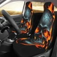 thumbnail image 2 of Sikiie Flame Metal Skull Car Seat Protector 2 Pack Car Seat Cushion Mat, Car Seat Covers for SUV, Truck, Van, 2 of 7