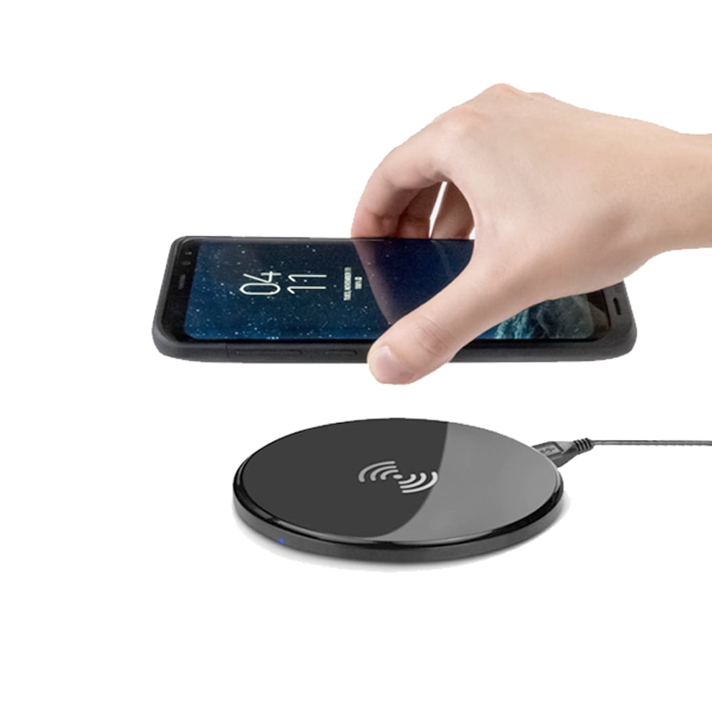 Ultra Slim Qi Wireless Charging Pad Fast Charger Compatible With Apple