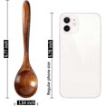 thumbnail image 3 of 6 PCS Wooden Spoons for Honey, 6.7 inch Small Wooden Spoons - Terrific for Tea, Coffee & Soup, Little Wooden Serving Table Spoons Set, Bulk Bamboo Tea, 3 of 5